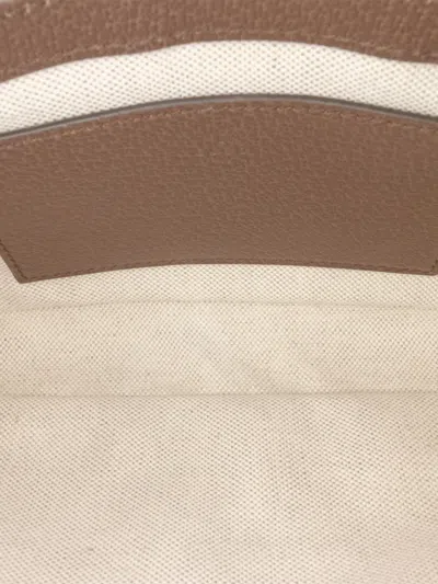 Pre-owned Gucci 2016-2025 Gg Supreme Ophidia Pochette Crossbody Bag In Brown