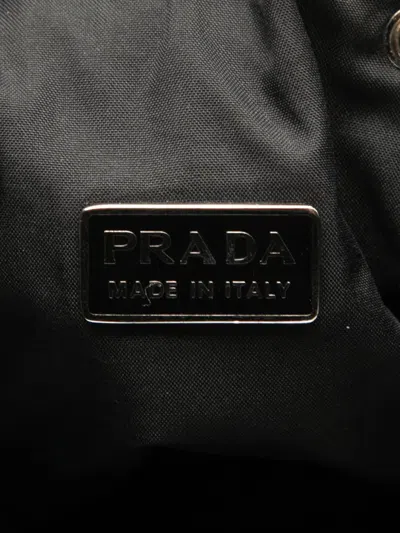 Pre-owned Prada 2000-2013 Tessuto Drawstring Pouch In Black
