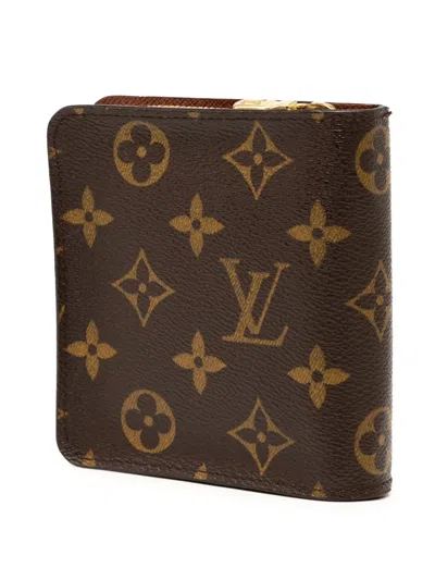 Pre-owned Louis Vuitton 2005 Monogram Bifold Compact Wallet Small Wallets In Brown