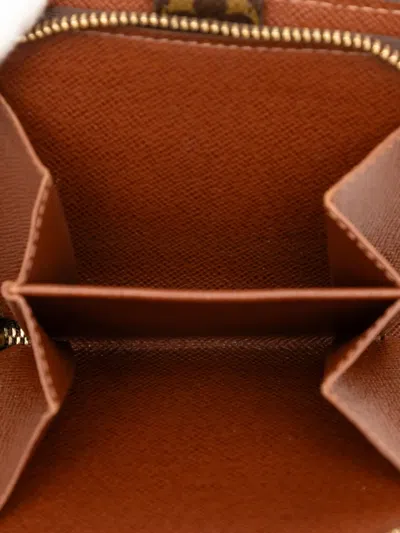 Pre-owned Louis Vuitton 2005 Monogram Bifold Compact Wallet Small Wallets In Brown
