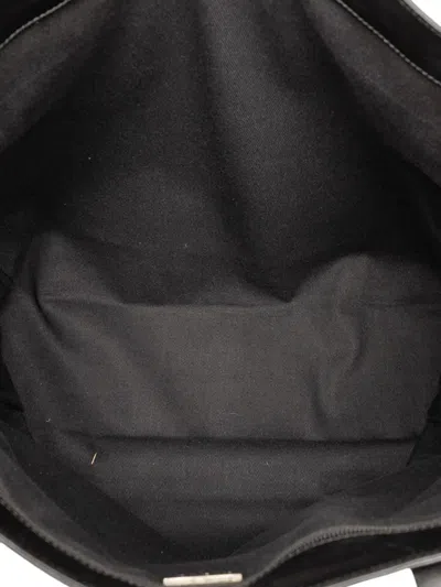 Pre-owned Loewe 2000-2010 Anagram Canvas Tote Bag In Black