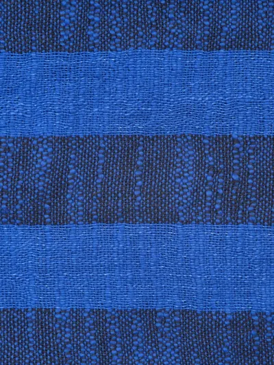 Tom Dixon Band Striped Throw (200cm X 160cm) In Blue
