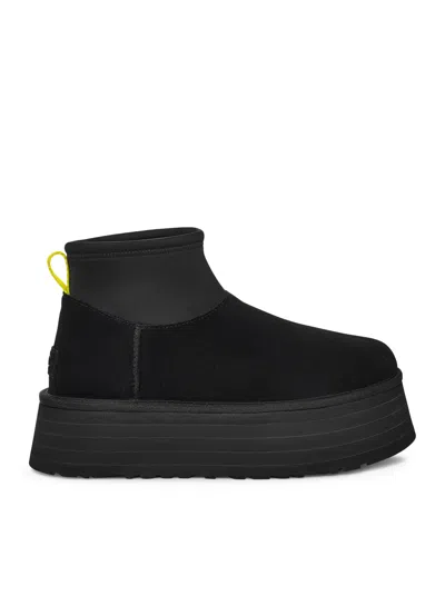 Ugg 50mm Classic Mini Dipper Suede Boots In Black