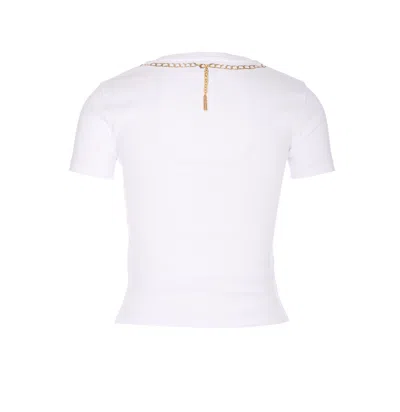 Marine Serre Trompe L Il Jewelry White Jersey Baby Fit T-shirt In White