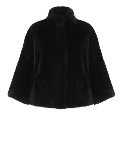 Valentini 1972 Snap-fastening Coat In Black