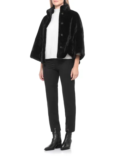 Valentini 1972 Snap-fastening Coat In Black