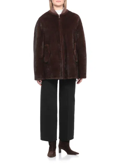 Valentini 1972 Zipped Pocket Jacket In Brown