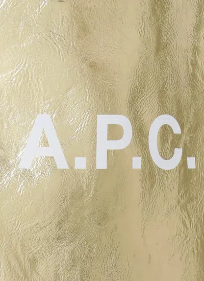Apc Ninon Shopping Bag In Gold