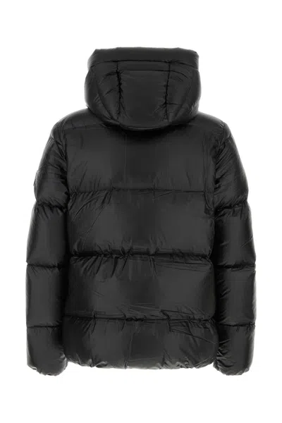 Pyrenex Hooded Quilted Down Jacket In Black