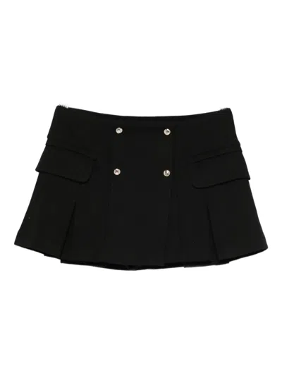 Maje Tailored Mini Skirt In Black