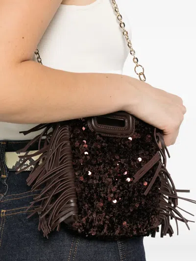 Maje Miss M Mini Bag In Brown