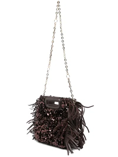 Maje Miss M Mini Bag In Brown