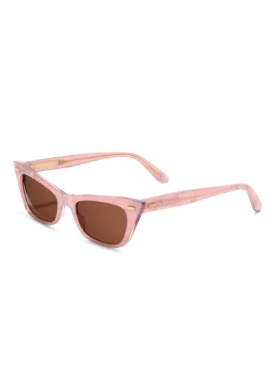 Valentino Garavani Eyewear Vls-176 Cat-eye Sunglasses In Pink