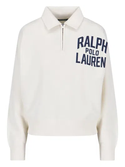 Polo Ralph Lauren Logo-print Sweatshirt In White