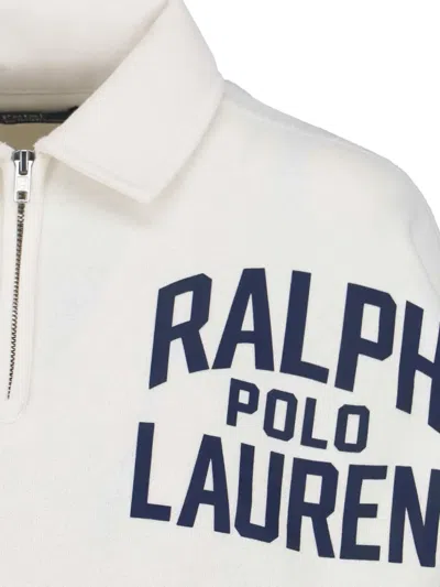 Polo Ralph Lauren Logo-print Sweatshirt In White