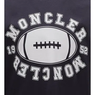 Moncler Kids Rugby Logo Patch T-shirt In Black