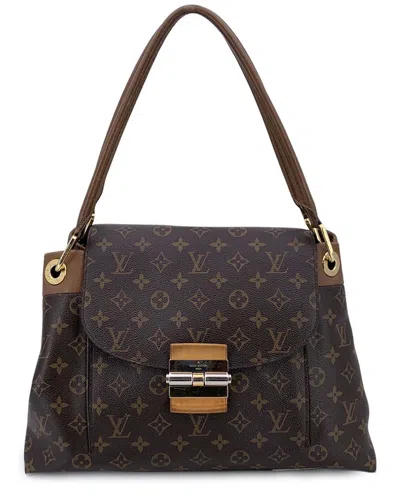 Pre-owned Louis Vuitton Brown Cotton Tote Olympe (authentic Pre-loved)
