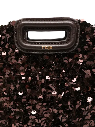 Maje Miss M Mini Bag In Brown