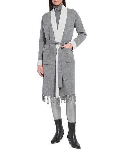 Lyssé Juliette V Neck Cardigan Sweater Coat In Black