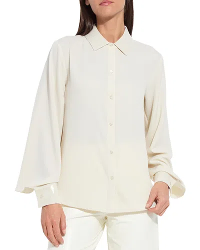 Lyssé Damari Sequin Embellished Shirt In Icing In White