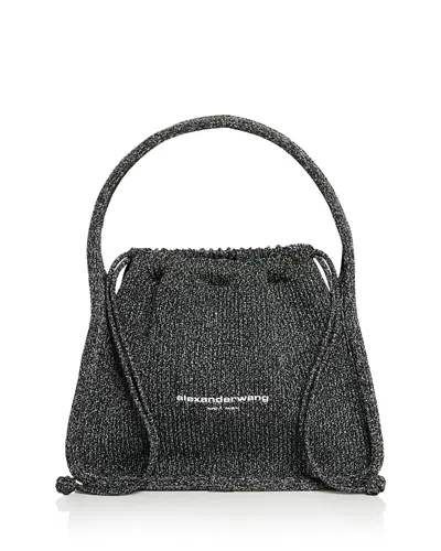 Alexander Wang Ryan Small Reflective Handbag In Gray