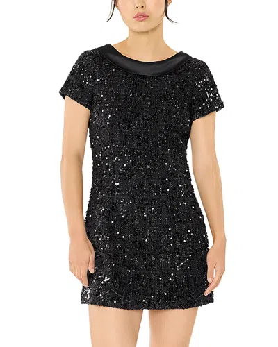 Likely Naomi Sequined Mini Dress In Black