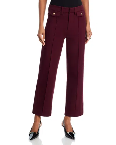 Frame The Reboot Crop Pants In Burgundy