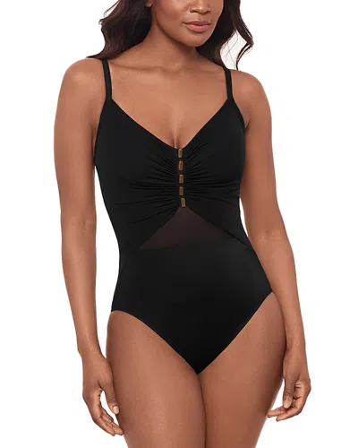 Miraclesuit Network News Mariposa One Piece Swimsuit In Black