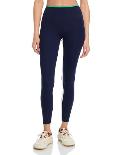 Splits59 Easton High Waisted 7/8 Leggings In Blue