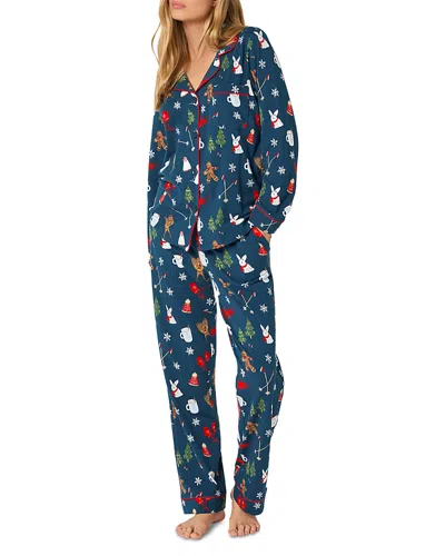 Bedhead Pajamas Long Sleeve Classic Pajama Set - Exclusive In Blue