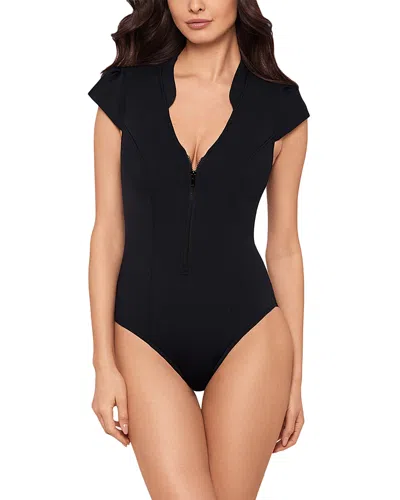 Magicsuit Scuba Clara Fitted One Piece Swimsuit In Black