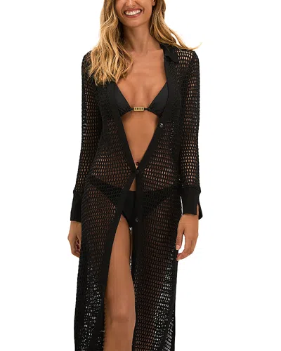 Vix Paula Hermanny Jenne Knit Cover Up In Black