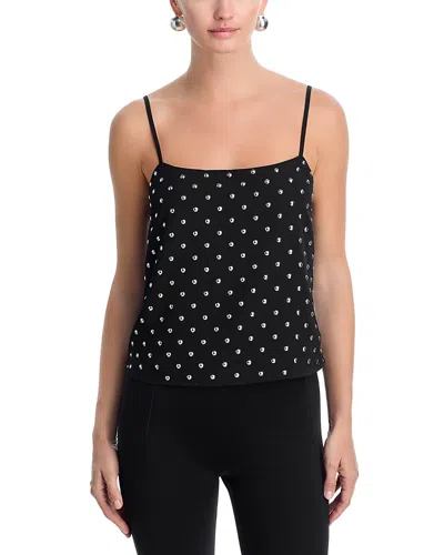 Aqua Studded Tank Top - Exclusive In Black