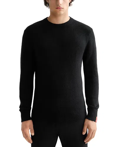 Scotch & Soda Soft Knit Crewneck Sweater In Black