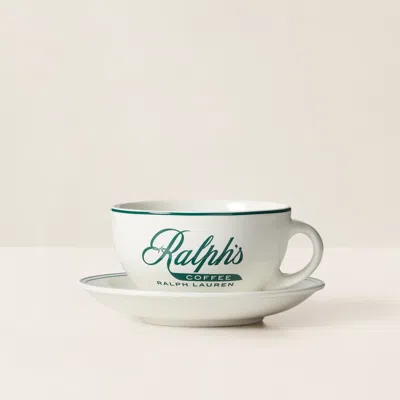 Ralph Lauren Ralph's Coffee Cup & Saucer In White