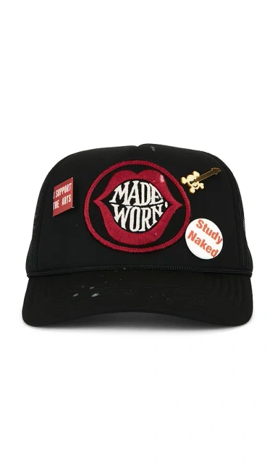 Madeworn Kiss My Lips Hat In Black