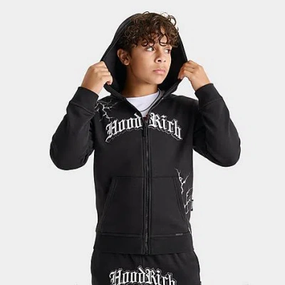 Hoodrich Big Kids Gothic Lightning Full-zip Hoodie In Black