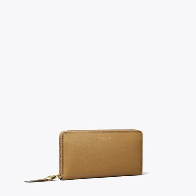 Tory Burch Romy Zip Continental Wallet In Neutral
