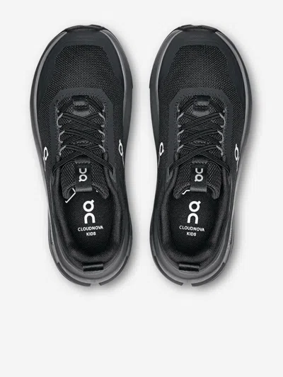 On Running Kids Cloudnova Trainers In Black