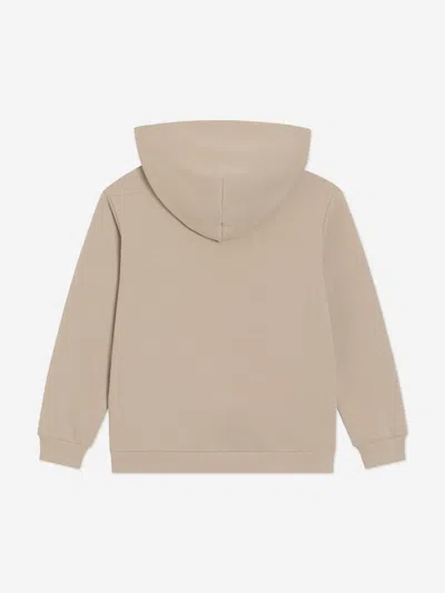 Dolce & Gabbana Logo-embroidered Zip-up Hoodie In Neutral