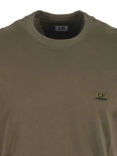 C.p. Company Cotton T-shirt In Green