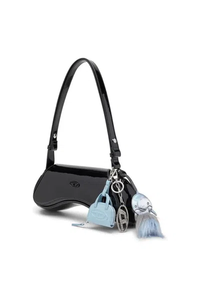 Diesel Chain Link Wallet Keyring Attachment In Black