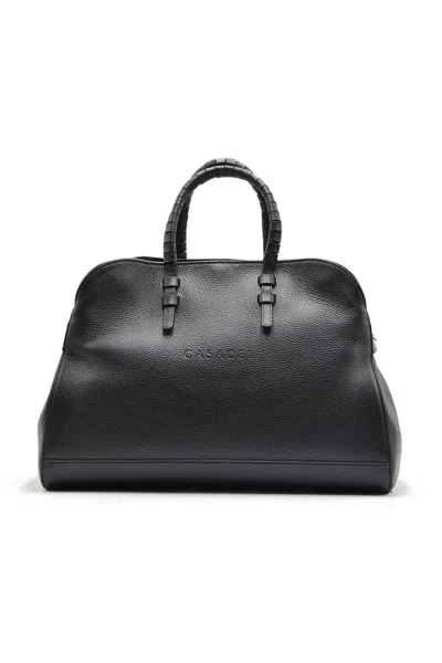 Casadei Versatile Tote Bag Detachable Shoulder Strap In Black
