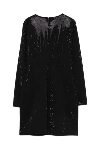 Michael Kors Sequin Mini Dress In Black