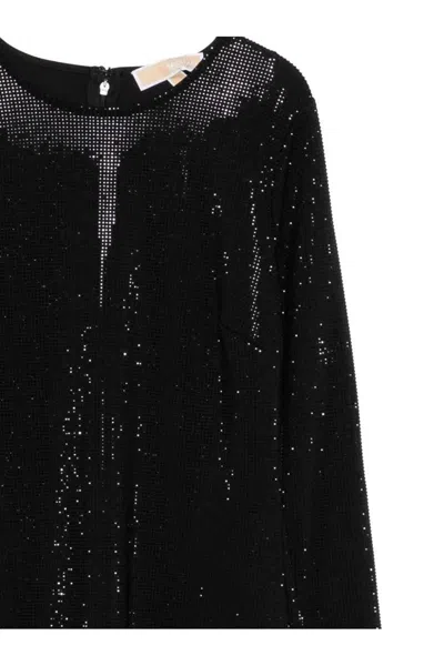 Michael Kors Sequin Mini Dress In Black