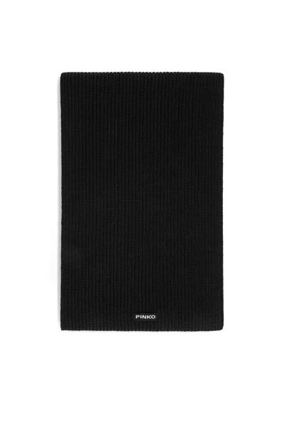 Pinko Slovenia Sciarpa Half English In Black