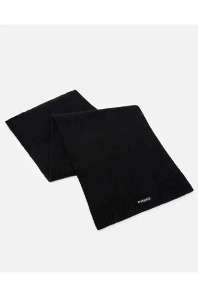Pinko Slovenia Sciarpa Half English In Black