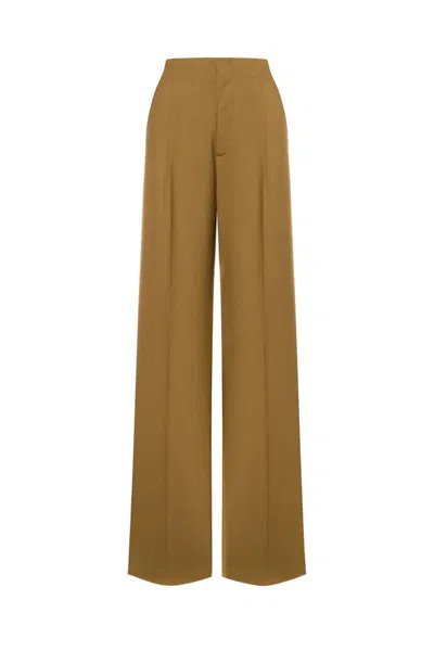 Alberta Ferretti Trousers In Nude