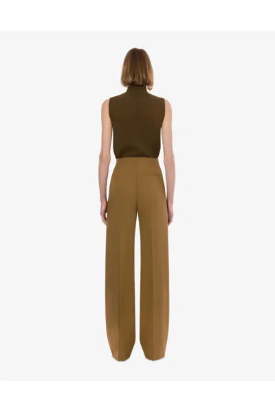 Alberta Ferretti Trousers In Nude