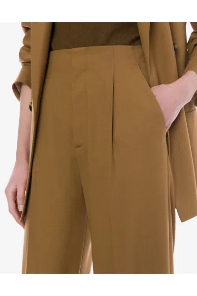Alberta Ferretti Trousers In Nude